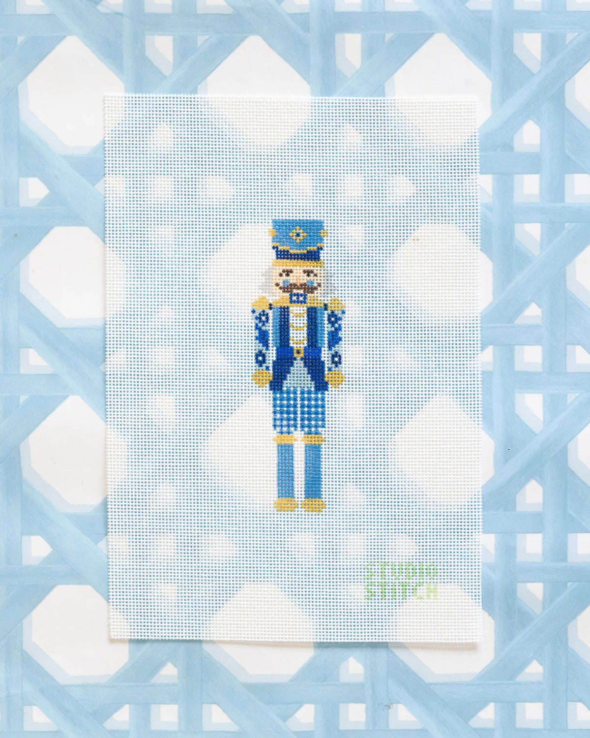 Blue Chinoiserie Nutcracker