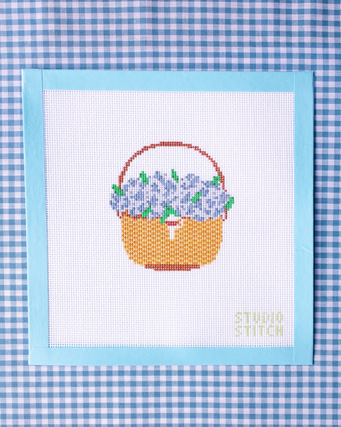 Blue Nantucket Basket