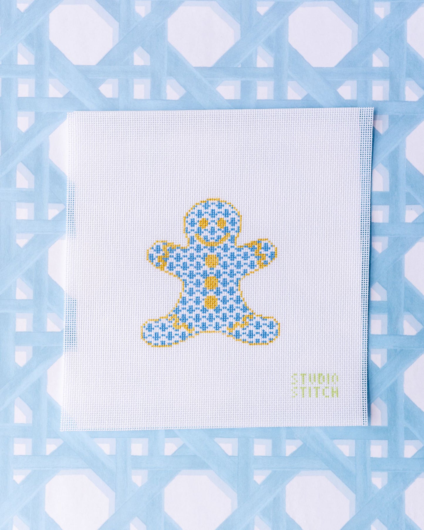 Blue Herend Gingerbread Man