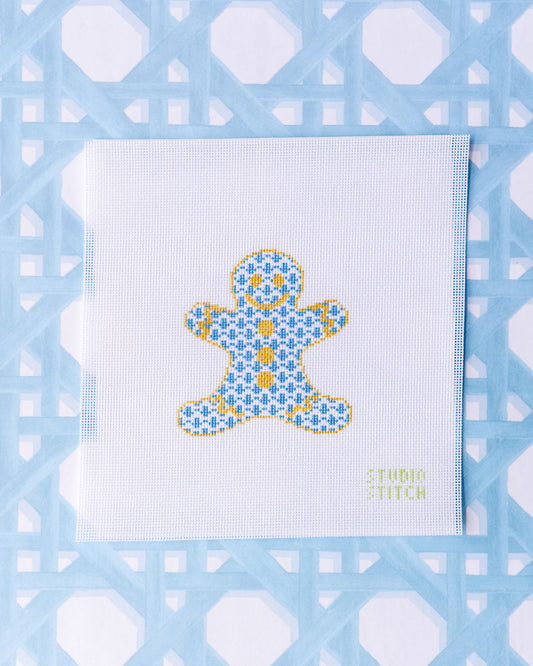 Blue Herend Gingerbread Man