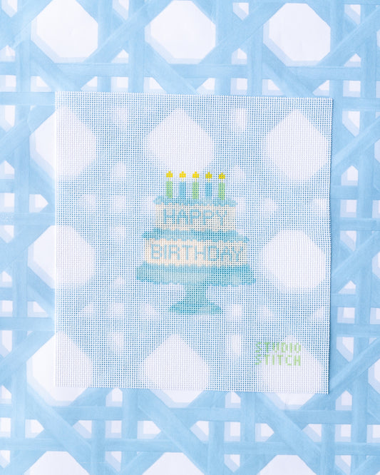 Blue Birthday Cake