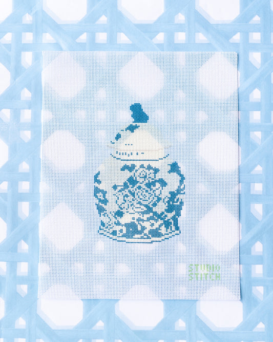 Blue and White Ginger Jar