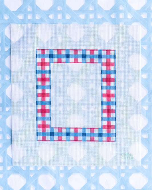 Red, White, and Blue Gingham 5x7 Frame