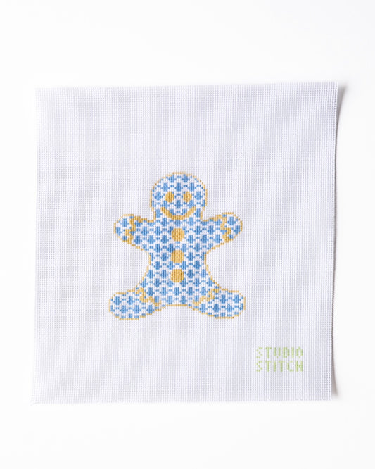 Blue Herend Gingerbread Man