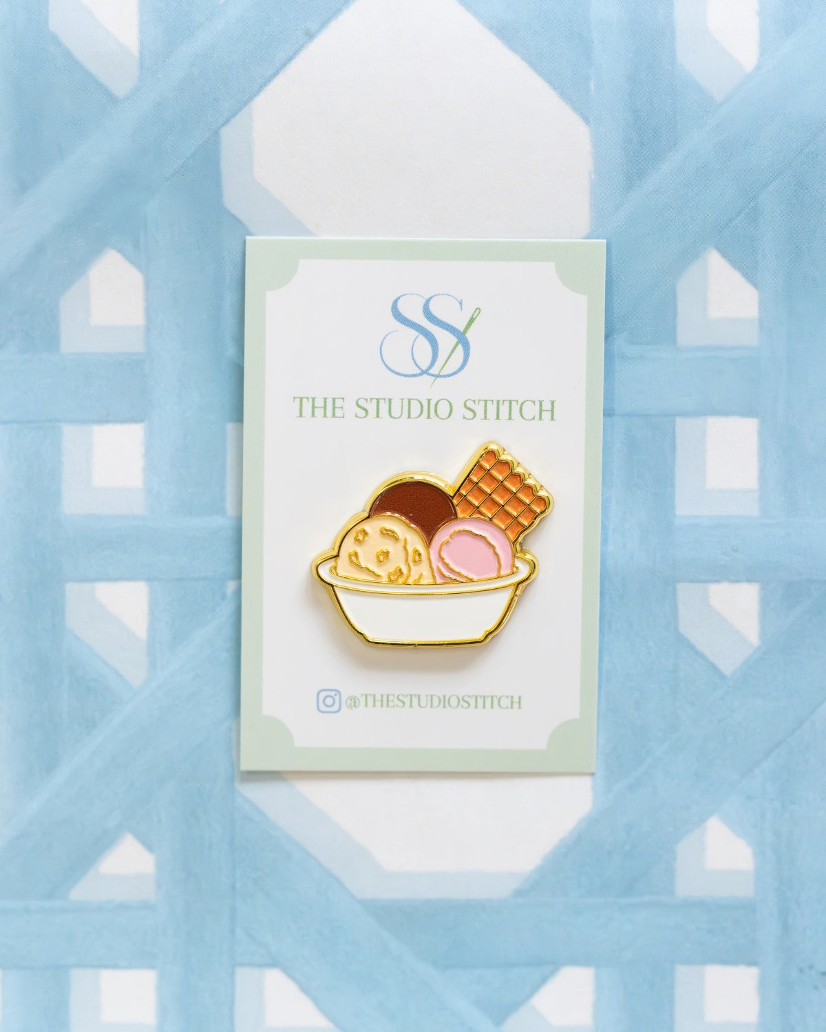 Ice Cream Trio Needle Minder