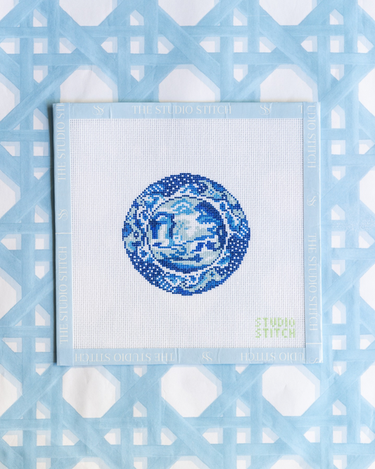 Blue Spode Plate
