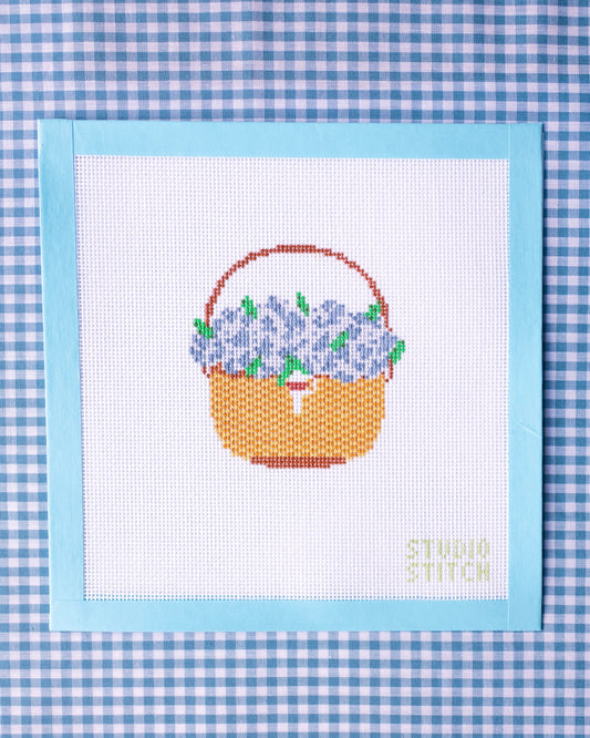 Blue Nantucket Basket